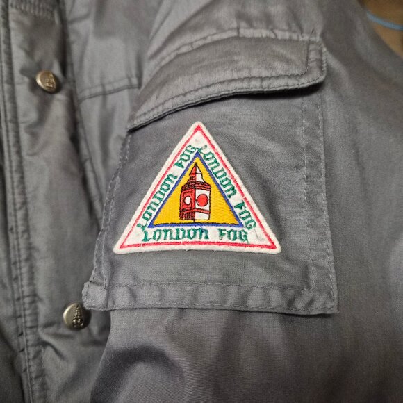 VTG 90s London Fog Utility Down Coat Parka Men’s 44 Gorpcore Normcore Oversized - Picture 5 of 9